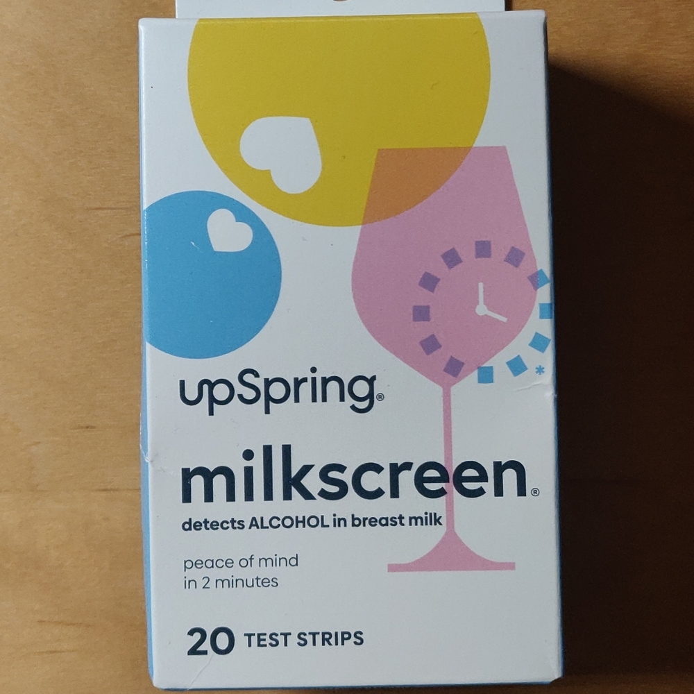 BRAND NEW, UNOPENED UpSpring milkscreen alcohol detection test strips (20)